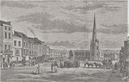 Image: Bull Ring 1812 by Thomas Hollins