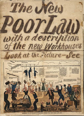 Image: Poster of the New Poor Law with a description of the Workhouse